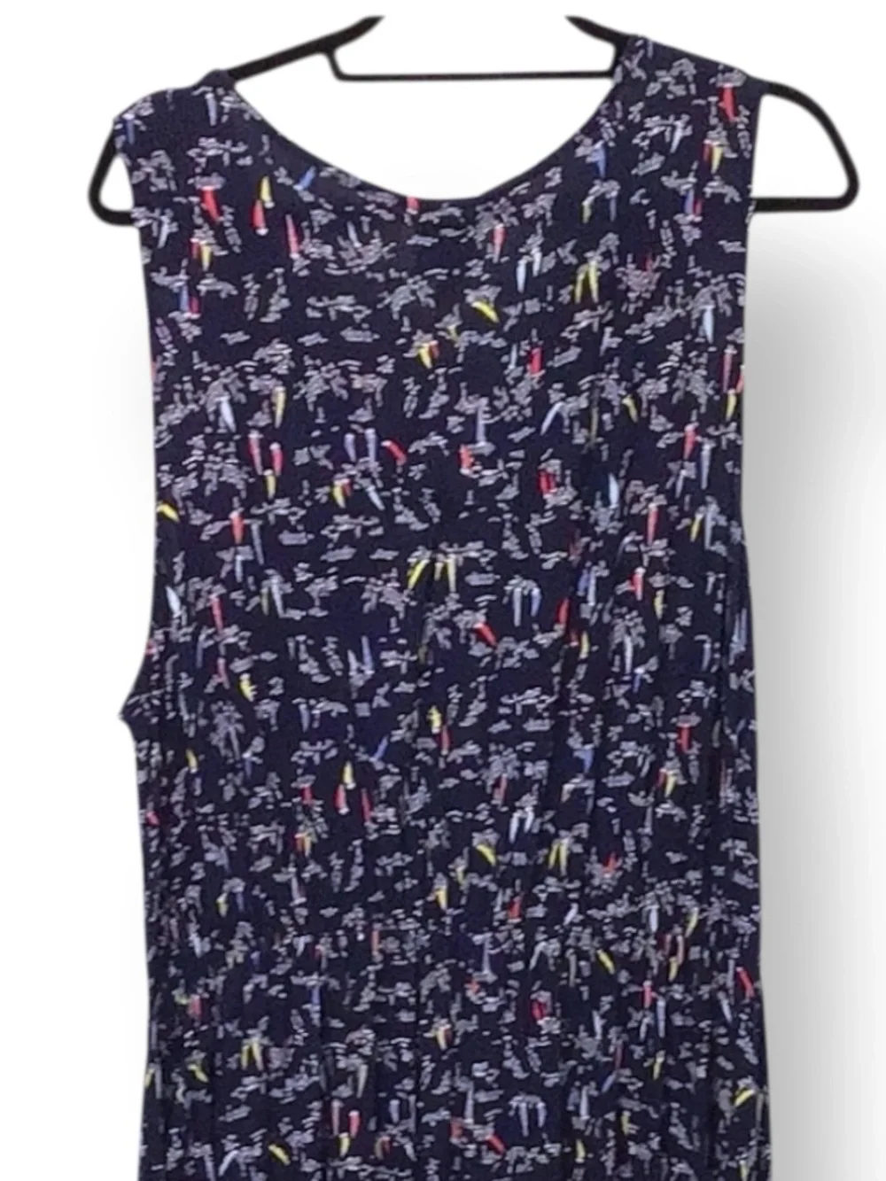 Bobeau Women’s Plus Sleeveless Wrap Front Jumpsuit, Blue Nautica, size 2X